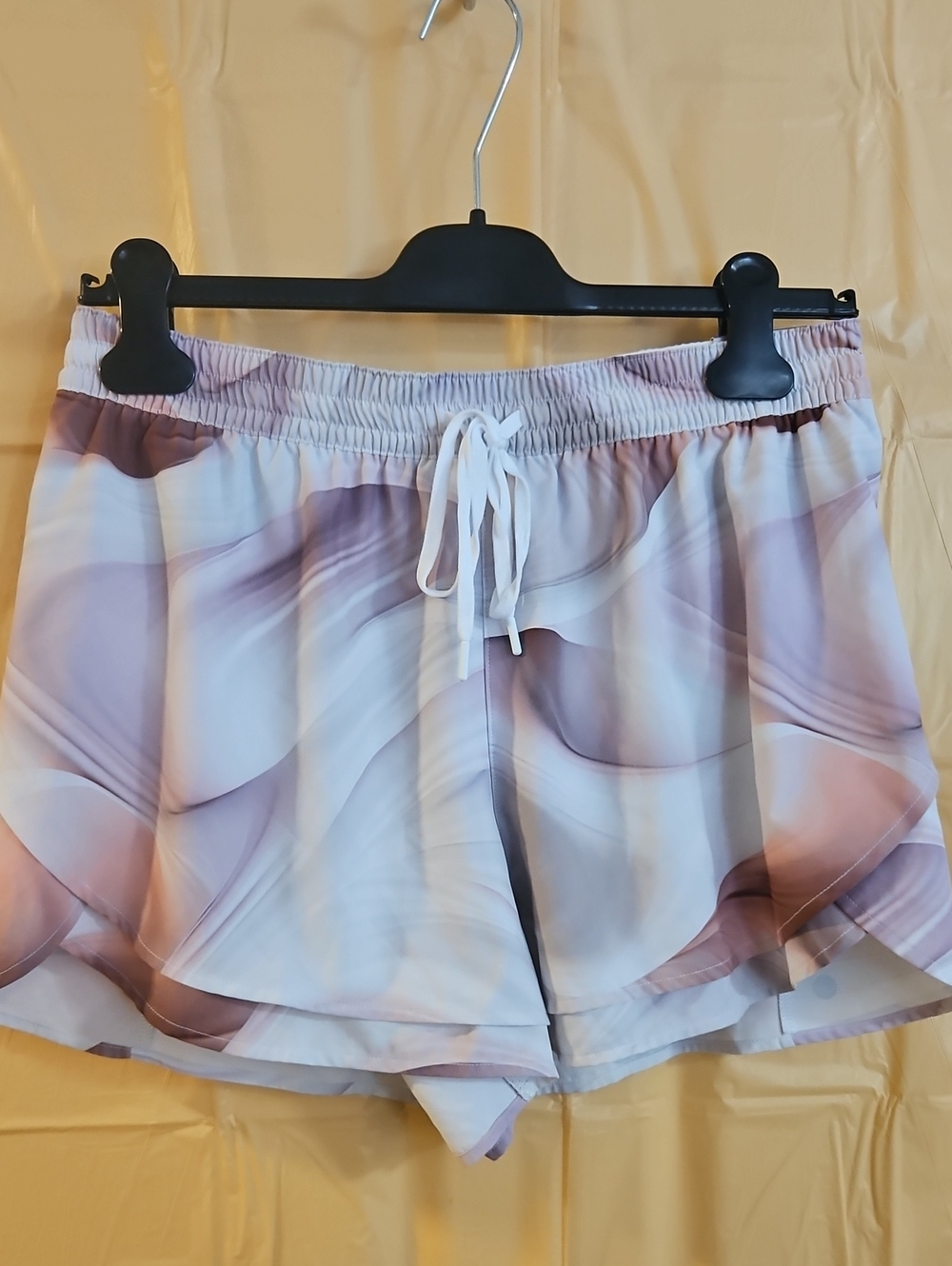 CALIA Women's Drawstring Step Up Short: DUNE PRINT CORAL: NEW WITH TAGS: SIZE S